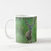 Mug Cerf blanc dans la boue de prairie (Gauche)