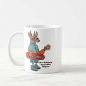 Mug Cerf cool Avec Snowboard (Gauche)