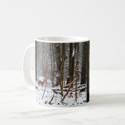 Mug Cerf dans la chute de neige (Devant gauche)