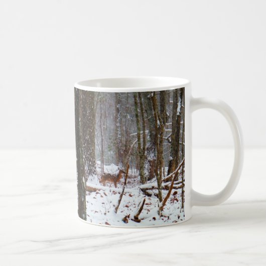 Mug Cerf dans la chute de neige (Droite)