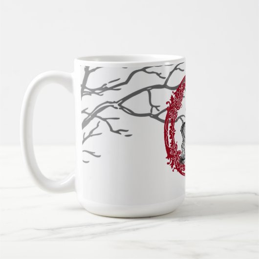 Mug Cerf dans la forêt d'hiver (Gauche)