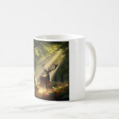 Mug Cerf dans la forêt matinale (Devant droit)