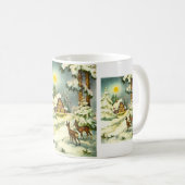 Mug Cerf dans la neige (Devant droit)