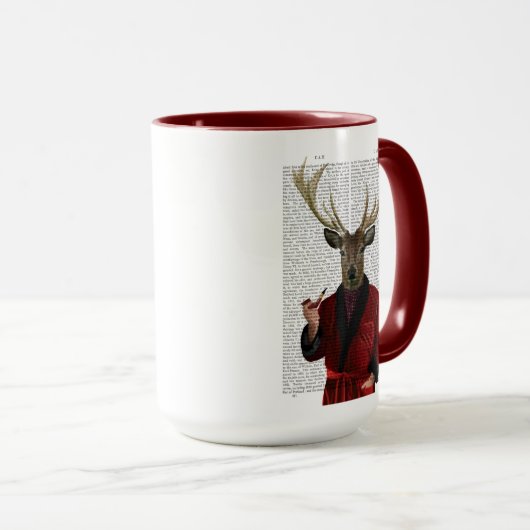 Mug Cerf dans la veste de tabac (Devant droit)