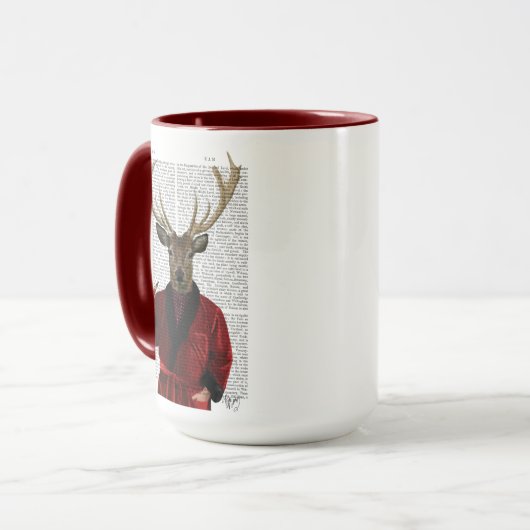 Mug Cerf dans la veste de tabac (Devant gauche)