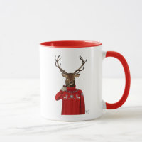 Cerf dans Ski Sweater 2