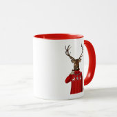 Mug Cerf dans Ski Sweater 2 (Devant droit)