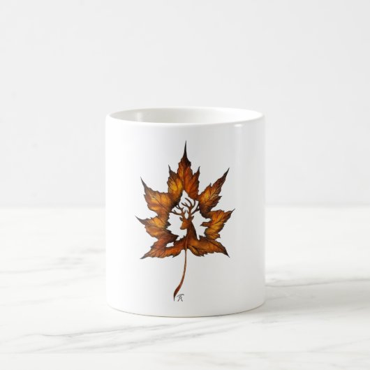 Mug Cerf dans une feuille (Centre)