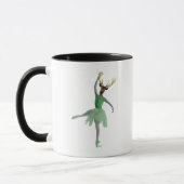 Mug Cerf de ballet en vert (Gauche)