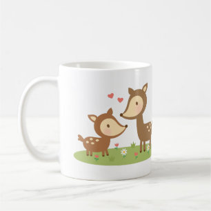Mug Cerf de la forêt mignon mère et enfant pour les en