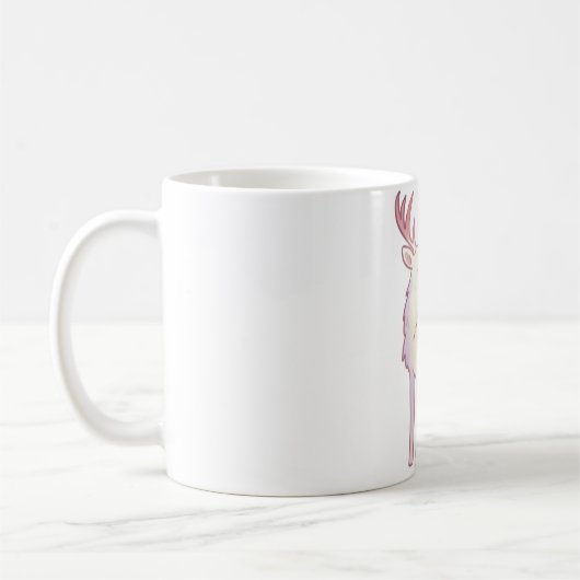 Mug Cerf de Whimsical Délice � joli Animal Art (Gauche)