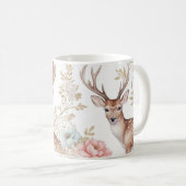 Mug Cerf Majestic et Harmonie Florale (Devant droit)
