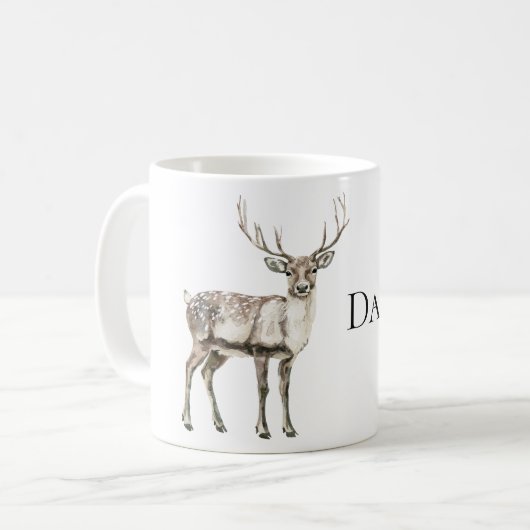 Mug Cerf rustique (Devant gauche)