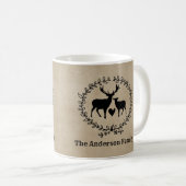 Mug Cerf rustique Customisé (Devant droit)