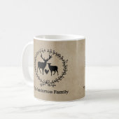 Mug Cerf rustique Customisé (Devant gauche)