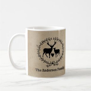 Mug Cerf rustique Customisé