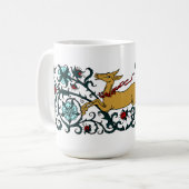 Mug Cerf Traversant Le Foliage Floral (Devant gauche)