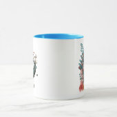 Mug Cerf Turquoise en Forêt de Champignons (Centre)