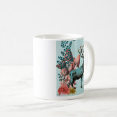 Mug Cerf Turquoise en Forêt de Champignons 2 (Devant droit)
