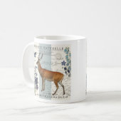 Mug cerf vintage moderne (Devant gauche)