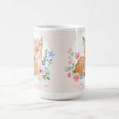 Mug Cerfs Belle Journée Dehors Parmi De Belles Fleurs (Centre)