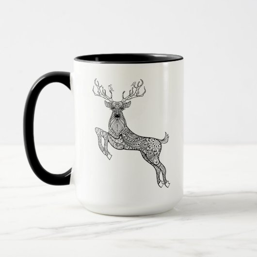 Mug Cerfs communs à cornes magiques avec le (Gauche)