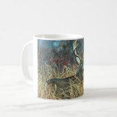 Mug cerfs communs Blanc-coupés la queue (Devant gauche)