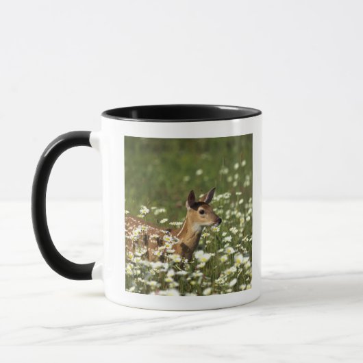 Mug cerfs communs Blanc-coupés la queue dans le (Gauche)