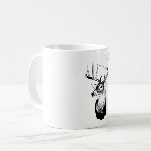 Mug Cerfs communs chassant 10 points (Devant gauche)