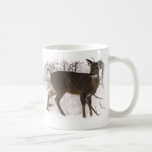 Mug Cerfs communs dans la neige (Droite)