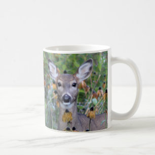 Mug Cerfs communs dans les jardins après le Frost
