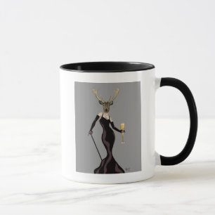 Mug Cerfs communs de charme dans le noir 2