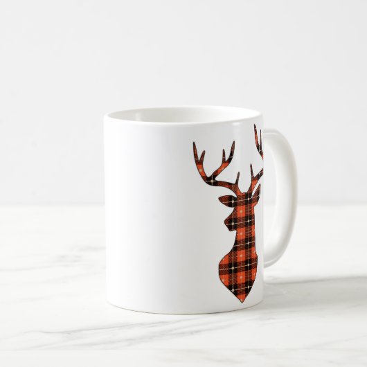 Mug Cerfs communs de plaid (Devant droit)