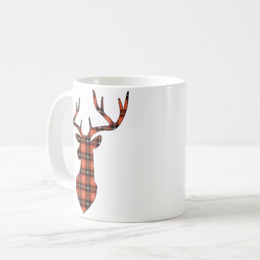 Mug Cerfs communs de plaid (Devant gauche)