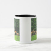 Mug Cerfs communs de Sika se tenant dans une clairière (Centre)