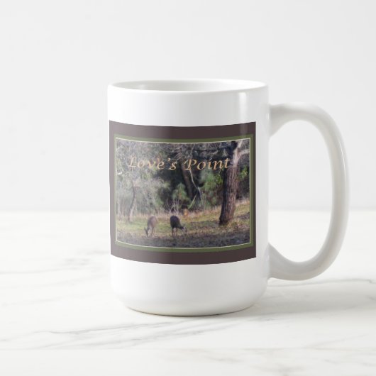 Mug Cerfs communs frôlant au point de l'amour (Droite)