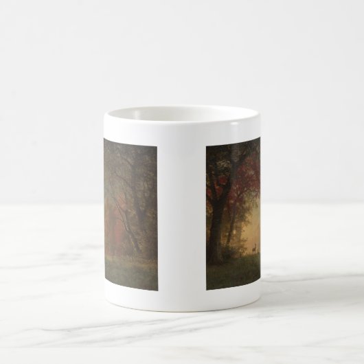 Mug Cerfs communs indiens de coucher du soleil par un (Centre)