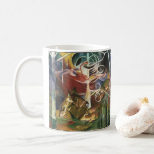 Mug Cerfs dans la forêt par Franz Marc, Beaux-arts vin