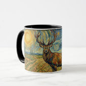 Mug cerfs sur l'habitat (Devant gauche)