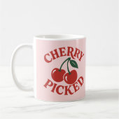 Mug Cerise Cueillie Graphique De Fruit Rétro Branché R (Gauche)