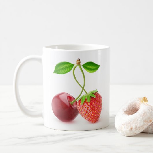 Mug Cerise et fraise ensemble (Avec donut)