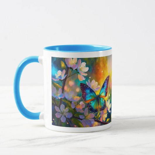 Mug Cerise Imaginaire Sunrise Papillon (Gauche)