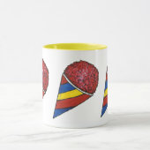 Mug Cerise Rouge Shavé Ice Snocone Sno Cone Nourriture (Centre)