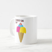Mug Cerise sur le dessus 01 (Devant gauche)