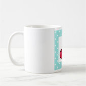 Mug Cerises à points Aqua Retro (Gauche)