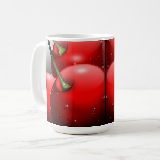 Mug Cerises avec gouttes de ragoût (Devant gauche)