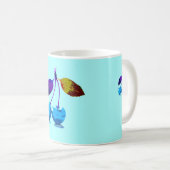 Mug Cerises bleues vives (Devant droit)