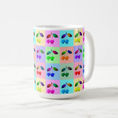 Mug Cerises colorées - Pop Art (Devant droit)
