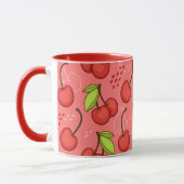 Mug Cerises d'aquarelle (Gauche)