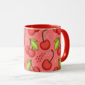 Mug Cerises d'aquarelle (Devant droit)